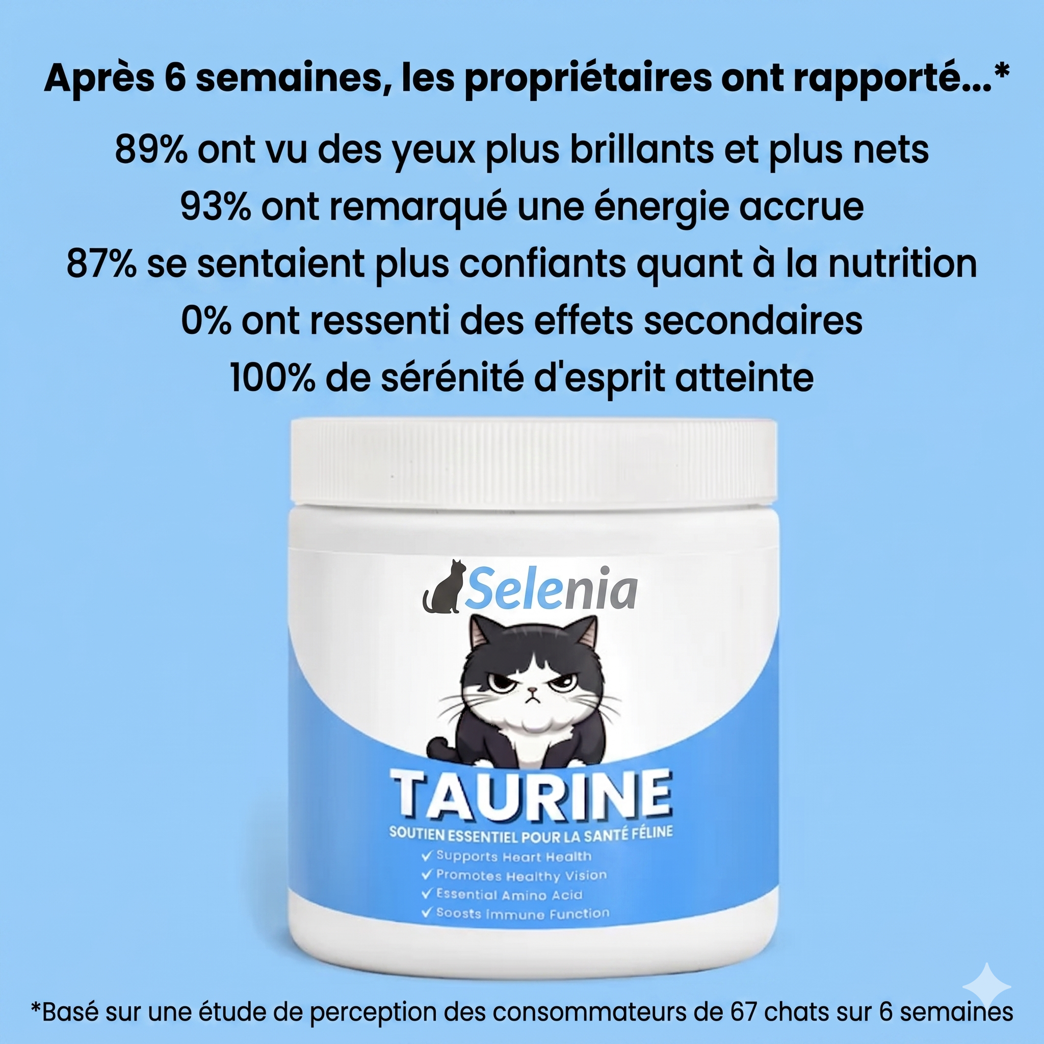 Stoppez la carence silencieuse avant qu'elle ne se manifeste — Supplément de taurine Selenia™