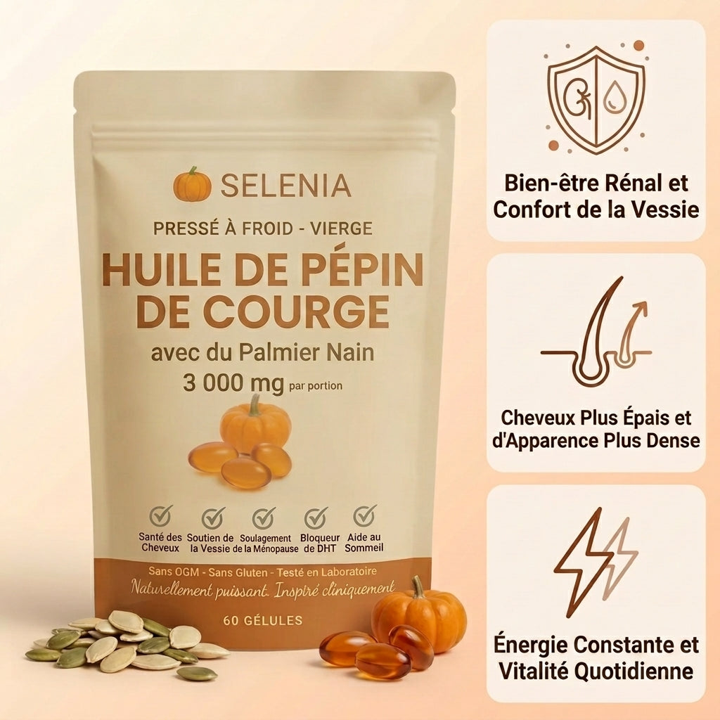 Moins de perte de cheveux & un meilleur confort urinaire en trois semaines