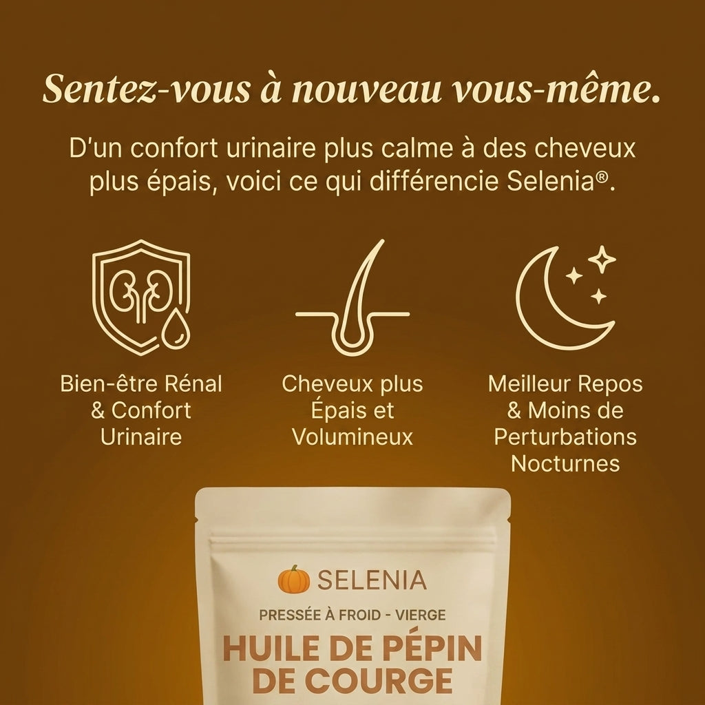 Moins de perte de cheveux & un meilleur confort urinaire en trois semaines