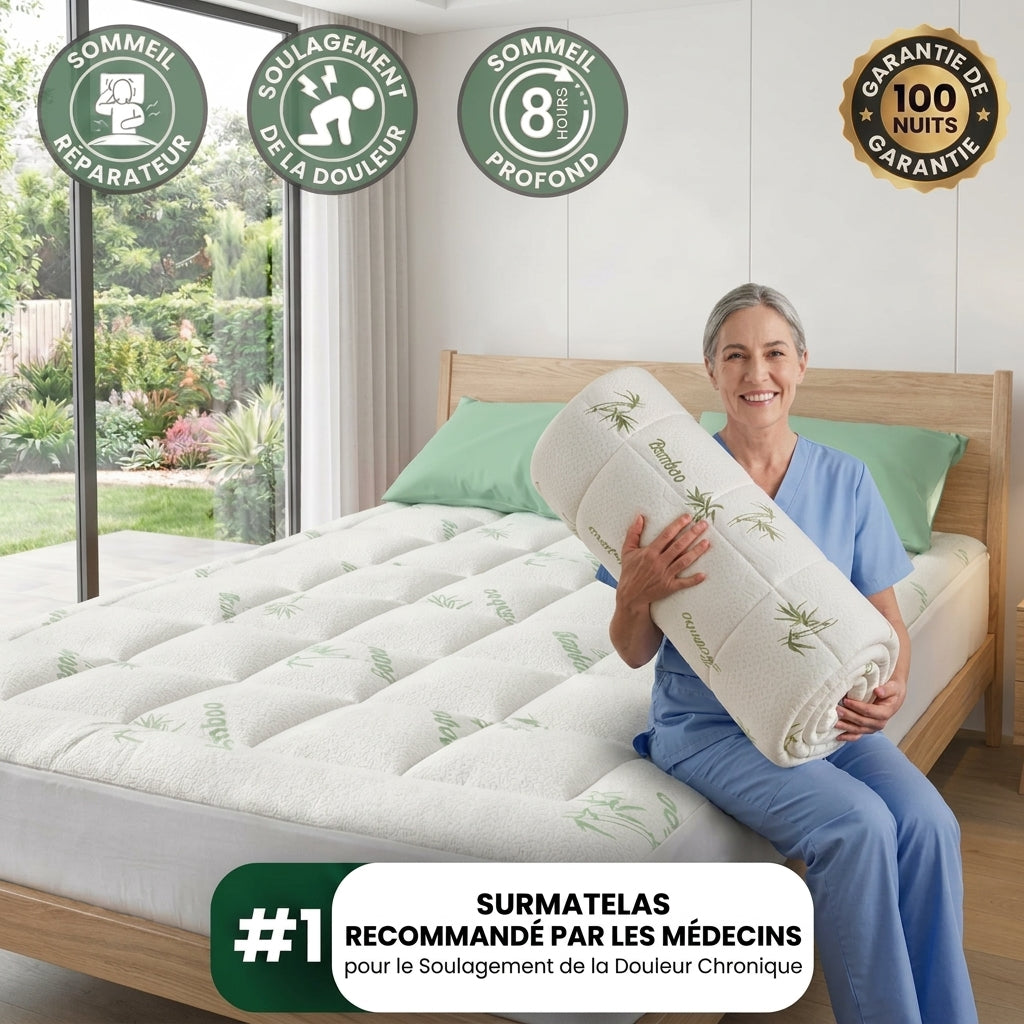 Surmatelas en bambou Selenia