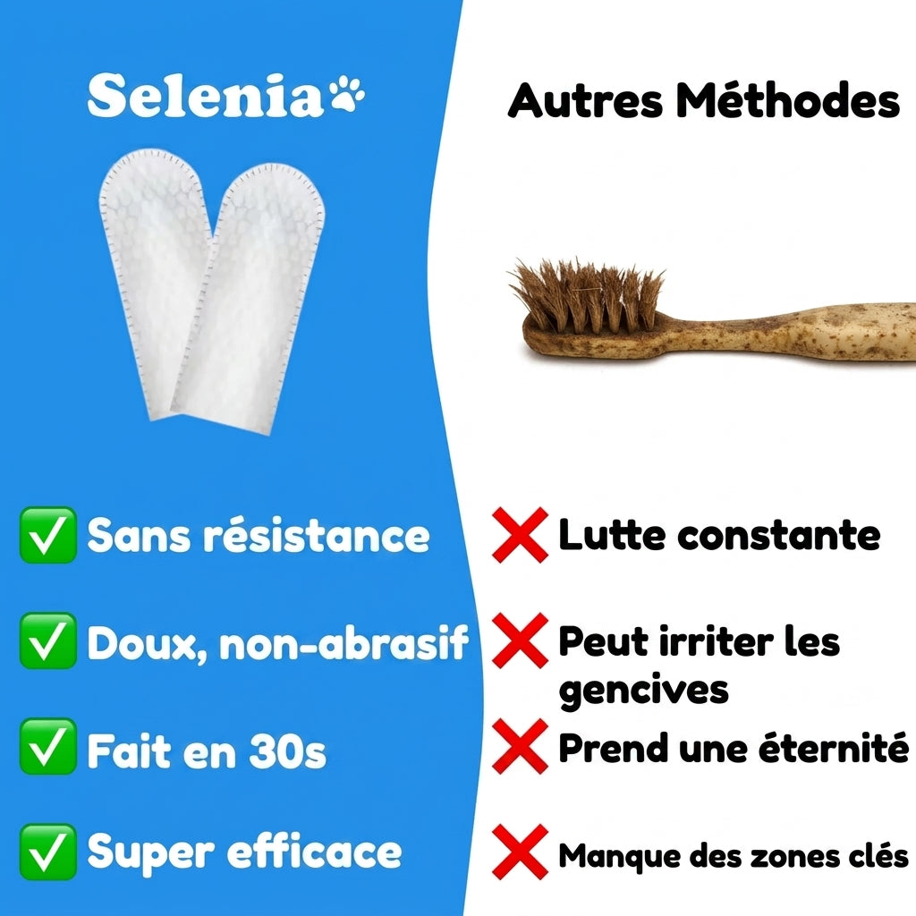 Lingettes dentaires naturelles pour animaux