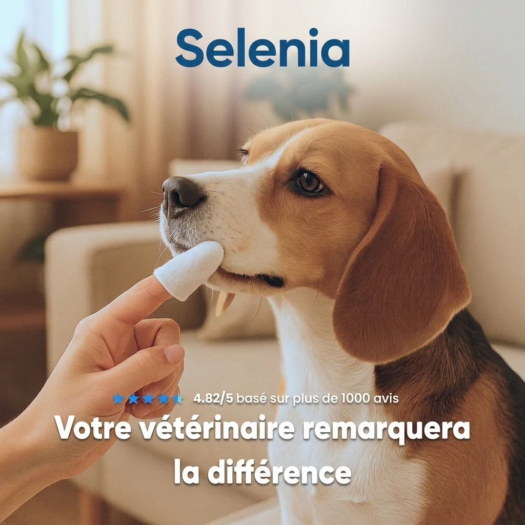 Lingettes dentaires naturelles pour animaux